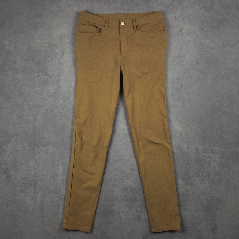 Lululemon ABC Pant Mens 32 Artifact‎ Brown Slim Warpstreme 32x34